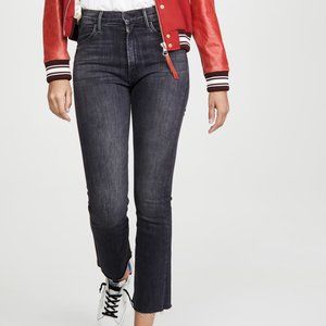 NWT MOTHER Hustler Ankle Fray Jeans Nightowl